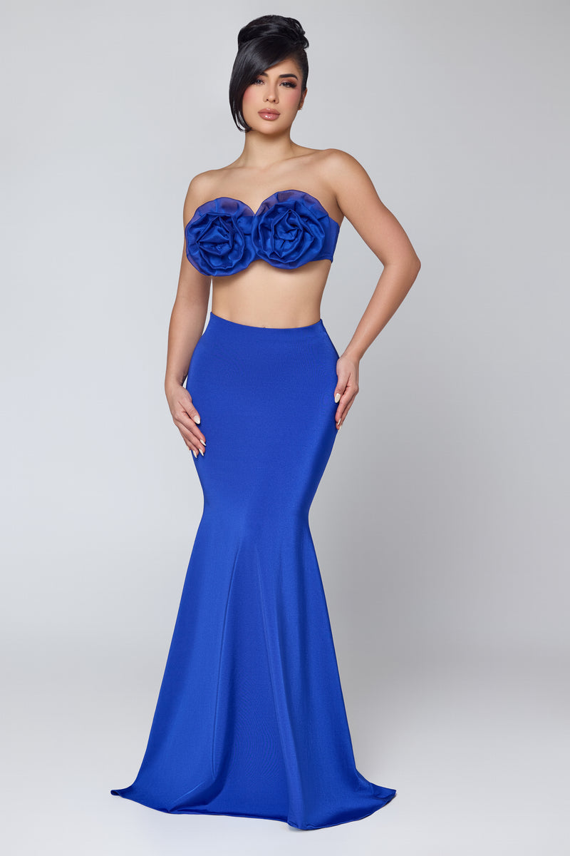 Camellia Bliss Two Piece Skirt Set